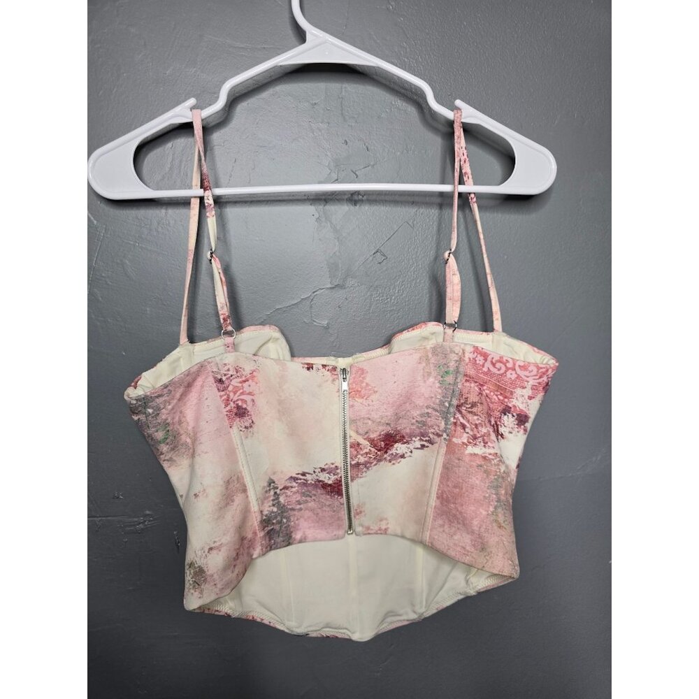 White Fox In the Morning Bustier Primrose Pink Medium Coquette Feminine - Picture 5 of 14